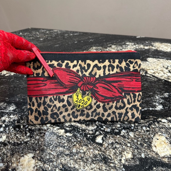 Brighton Red and Leopard Print Clutch - Picture 2 of 3